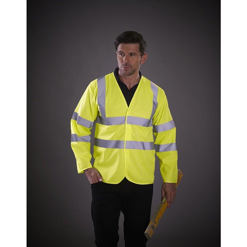 Yoko HI VIS LONG SLEEVE WAISTCOAT