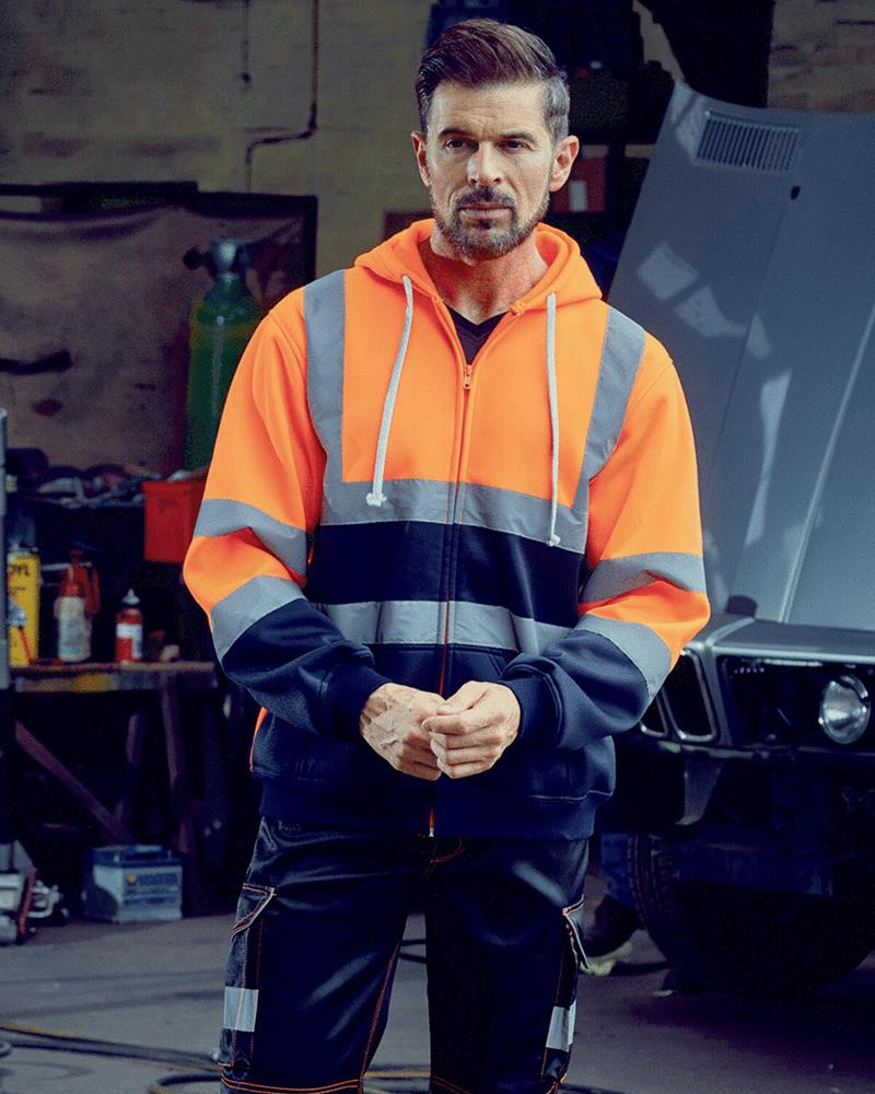 Yoko HI VIS ZIP HOODIE