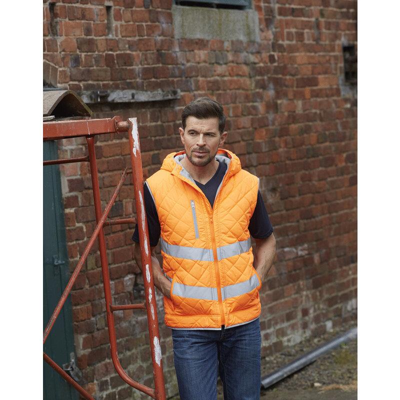 Yoko HI-VIS KENSINGTON HOODED GILET