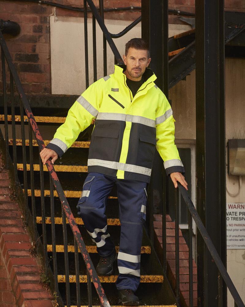 YK029M - HI-VIS FONTAINE STORM JACKET
