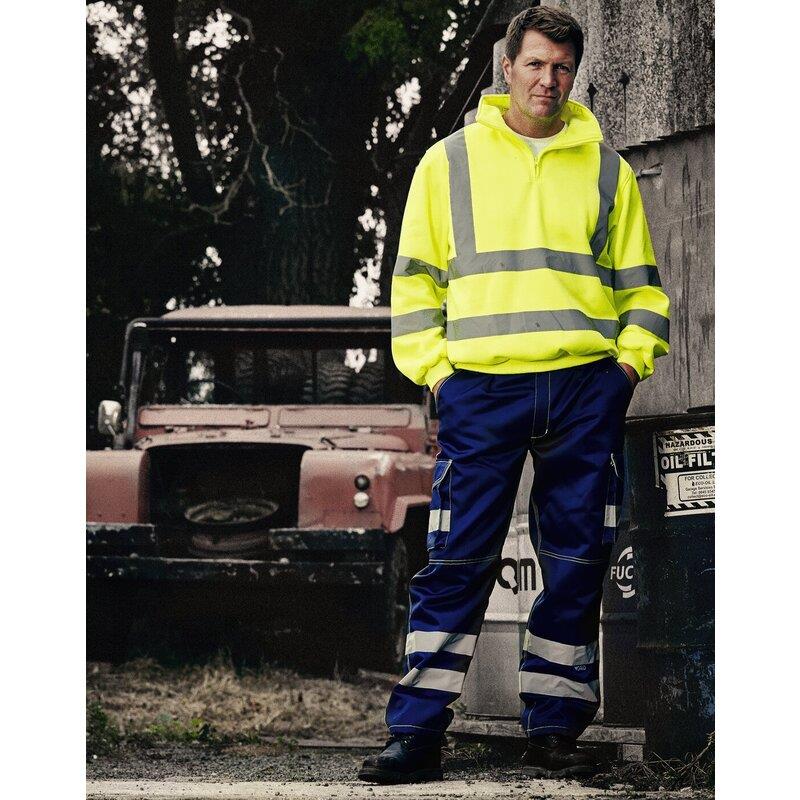 Yoko HI VIS 1/4 ZIP SWEATSHIRT