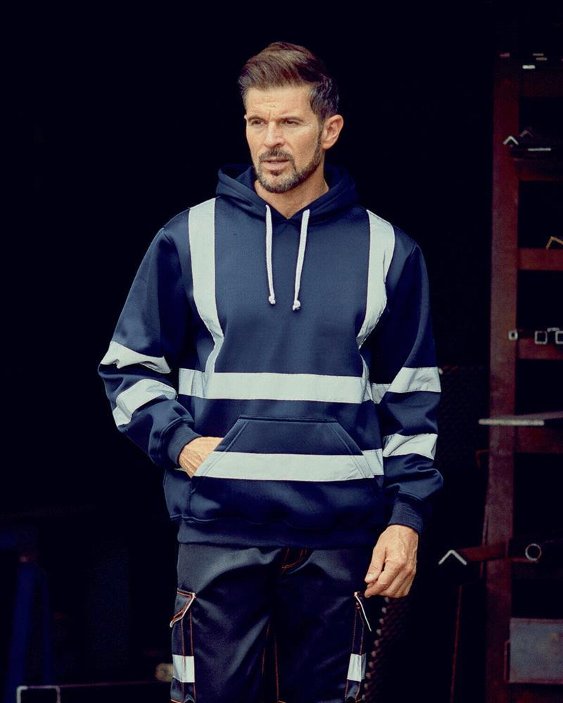 YK032M - HI-VIS PULLOVER HOODIE
