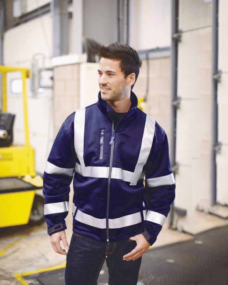 YK040M - HI-VIS SOFTSHELL JACKET