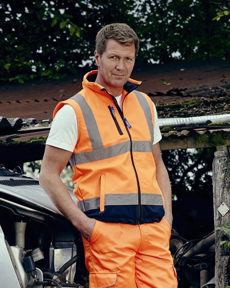 YK050M - HI-VIS SOFTSHELL GILET