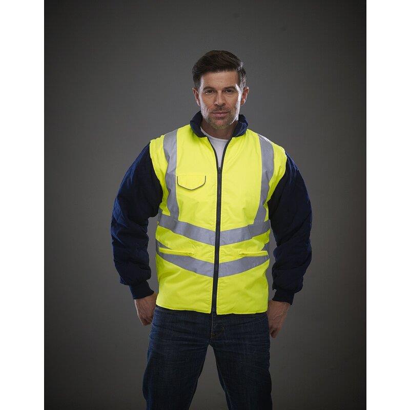 Yoko HI-VIS CHEVRON QUILTED JACKET